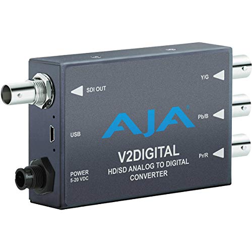 AJA V2Digital コンポーネント/コンポジットアナログ-HD/SD-SDI ミニコンバ(中古品)