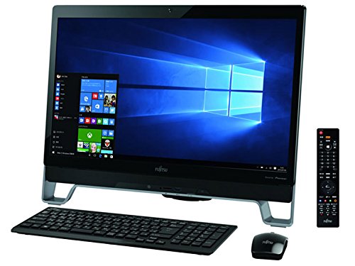 富士通 23型デスクトップパソコンESPRIMO FH77/XD オーシャンブラック（ Pr(中古品)