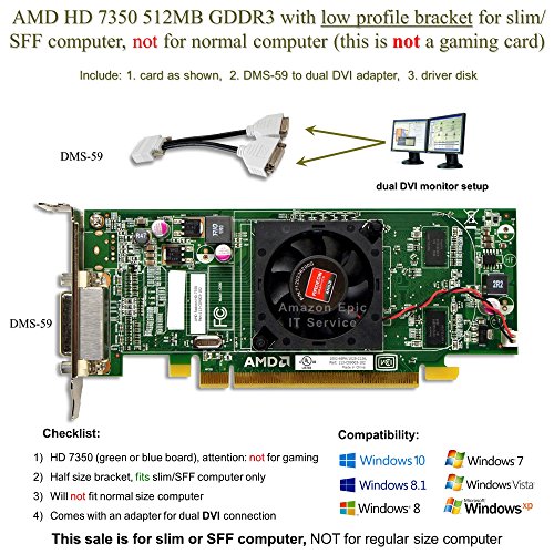 Epic itサービス???AMD Radeon HD 7350?512?mb低プロファイルグラフィック (中古品)