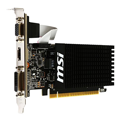 MSI NVIDIA GeForce GT710搭載 GDDR3 2GB グラフィックスボード VD5931 GT7(中古品)