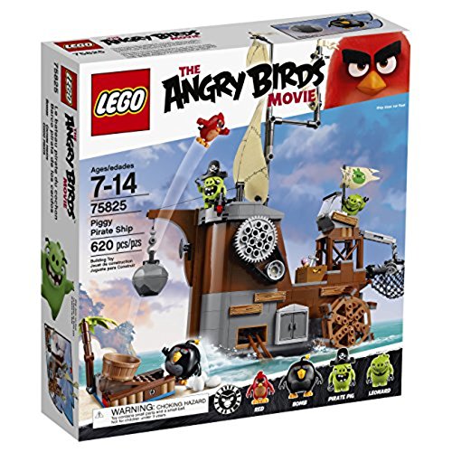 [レゴ]LEGO Angry Birds 75825 Piggy Pirate Ship Building Kit 6137899 [ (中古品)