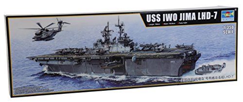 トランペッター 1/350 強襲揚陸艦 LHD-7 イオー ジマ 05615 プラモデル(中古品)