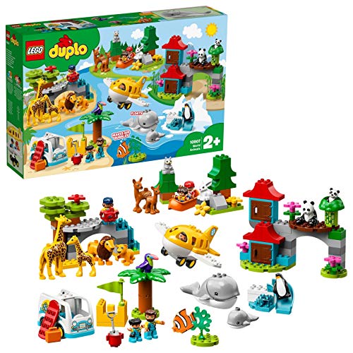 レゴ(LEGO) デュプロ 世界のどうぶつ 世界一周探検 10907 知育玩具 ブロッ (中古品)