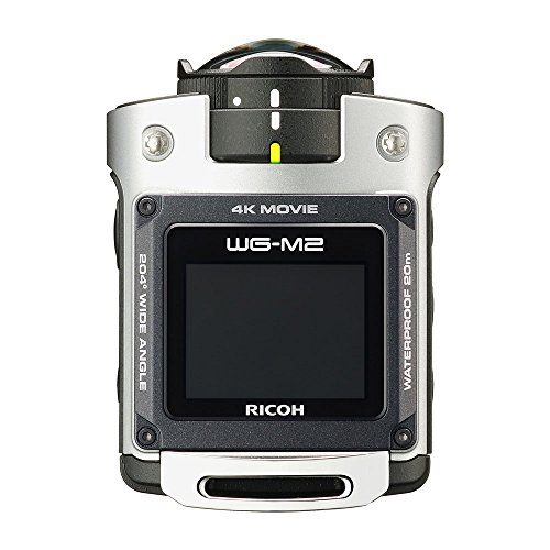 「未使用品」RICOH 防水アクションカメラ WG-M2 シルバー 4K動画 超広角204度 ハウジン (中古品)