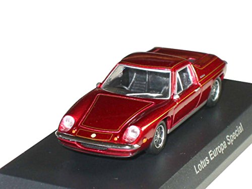 「非常に良い」京商 1/64 ロータス ミニカーコレクション ロータスヨーロッパ 赤メタリッ (中古品)
