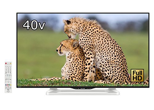 シャープ 40V型 液晶 テレビ AQUOS LC-40W35-W フルハイビジョン 外付HDD対(中古