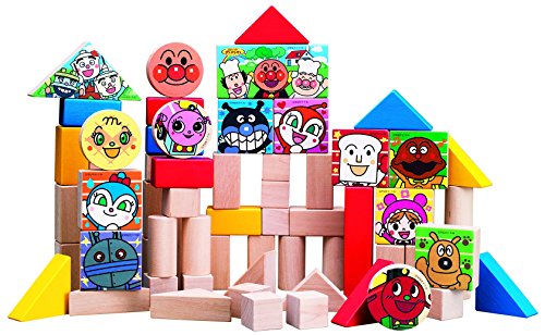 「未使用品」アンパンマン 筒入りつみ木DX(中古品)