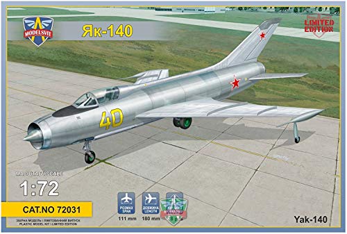 「未使用品」モデルズビット 1/72 ロシア ヤコブレフYak-140 試作超音速戦闘機 プラモデ(中古品)