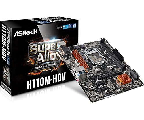 ASRock Intel H110チップセット搭載 MicroATXマザーボード H110M-HDV(中古品)の通販は 10,074円