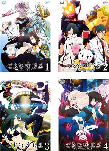 全巻セットDVD▼GATCHAMAN CROWDS ガッチャマン クラウズ(8枚セット)全4巻 + insight 全4巻▽レンタル落ちメーカー等バップ