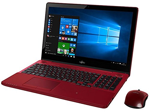 「非常に良い」富士通 15.6型ノートパソコンFMV LIFEBOOK AHシリーズ AH77/Yガーネットレ (中古品)