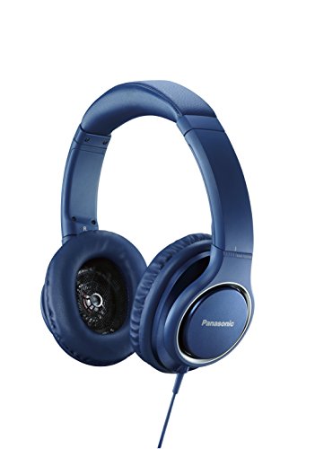 「ほぼ新品」パナソニック 密閉型ヘッドホン ハイレゾ音源対応 ブルー RP-HD5-A(中古品)