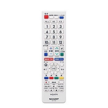 「ほぼ新品」シャープ SHARP テレビリモコン 0106380483(中古品)