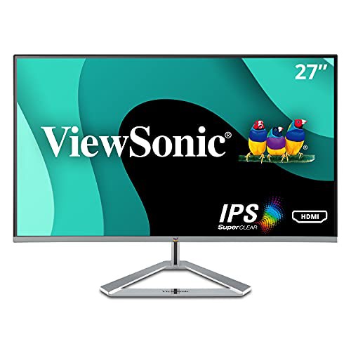 ViewSonic27インチモニター/1920x1080/SuperClearRAH-IPS/超薄型設計/HDMI/(中古品)