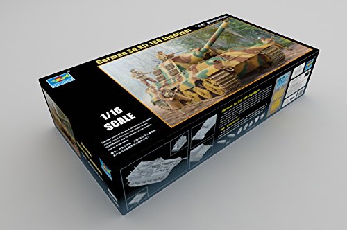 トランペッター 1/16 ドイツ軍 Sd.kfz.186 ヤークトティーガー プラモデル (中古品)