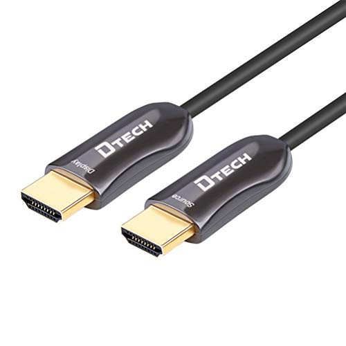 DTECH 超スリム 200フィート 光ファイバーHDMI 2.0ケーブル 60Hzで4K 18Gbp(中古品)