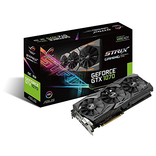 「ほぼ新品」ASUS TeK STRIX-GTX1070-O8G-GAMING （Aura Sync対応）ROG STRIXシリーズ N(中古品)