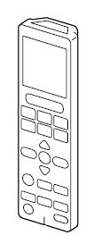 「未使用品」 部品 三菱 エアコン リモコン 対象機種：MSZ-X2216-W MSZ-X225-W MSZ-X2(中古品)