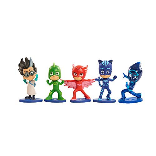「未使用品」パジャマスク 人形 ミニ フィギュア 5体 セット 子供 おもちゃ ギフト プレ(中古品)