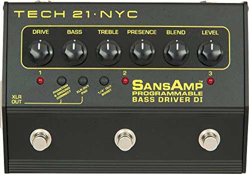 SANSAMP/Tech21 BASS DRIVER DI PROGRAMMABLE ベースエフェクター(中古品)