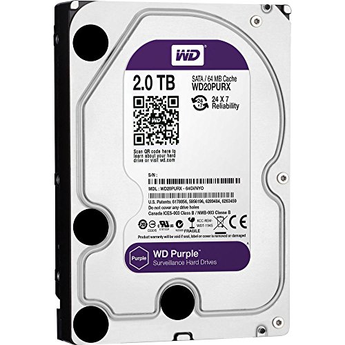「非常に良い」Western Digital WDパープルHarddisk 3.5?" 2tb sata3?6?GB / s IntelliPow(中古品)