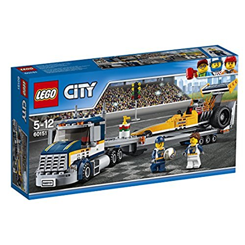 「ほぼ新品」レゴ (LEGO) シティ 超高速レースカーとトレーラー 60151(中古品)