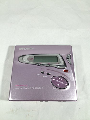 SHARP MDポータブルレコーダー ピンク MD-MT770(中古品)
