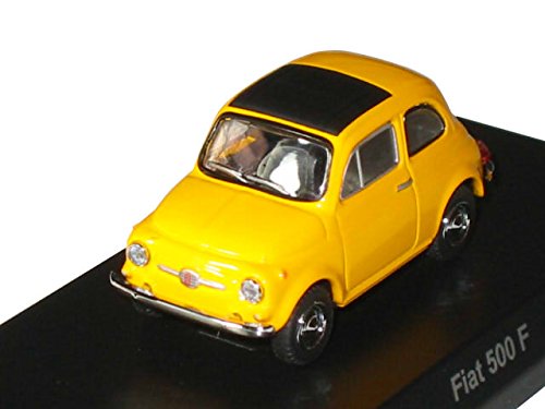 「非常に良い」京商 1/64 フィアット ミニカーコレクション ＦＩＡＴ５００Ｆ 黄色(中古品)