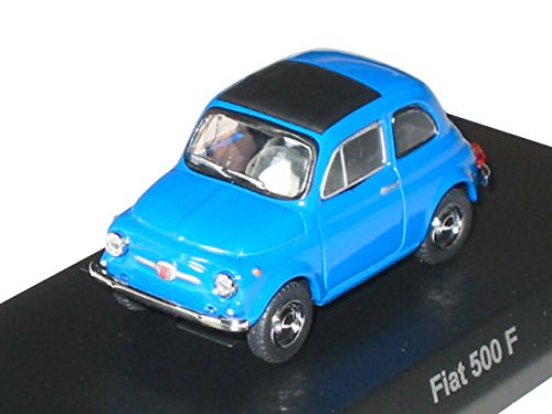 「未使用品」京商 1/64 フィアット ミニカーコレクション ＦＩＡＴ５００Ｆ 青(中古品)