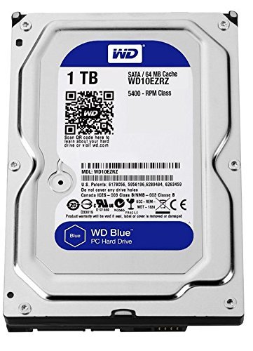 WD Blue 1TB Desktop Hard Disk Drive - 5400 RPM SATA 6 Gb/s 64MB Cache (中古品)