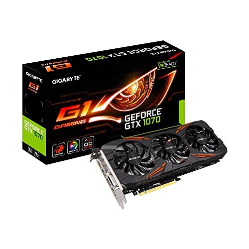 「非常に良い」Gigabyte GeForce GTX 1070 G1 Gaming Video/Graphics Cards GV-N1070G1 GA(中古品)