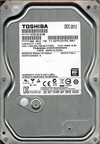 「非常に良い」Toshiba DT01ACA100 HDKPC03A0A02 1TB [並行輸入品](中古品)