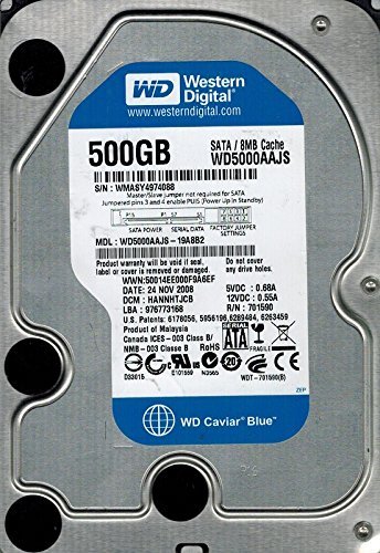 「非常に良い」Western Digital WD5000AAJS-19A8B2 500GB DCM: HANNHTJCB [並行輸入品](中古品)