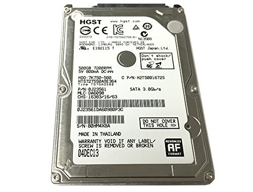 HGST 7K750-500 HTS727550A9E364 (0J23561) 500GB 7200RPM 16MB Cache SATA(中古品)の通販は