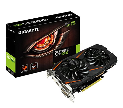 「未使用品」Gigabyte GeForce GTX 1060 Windforce OC 3GB GDDR5 グラフィックスカード(中古品)