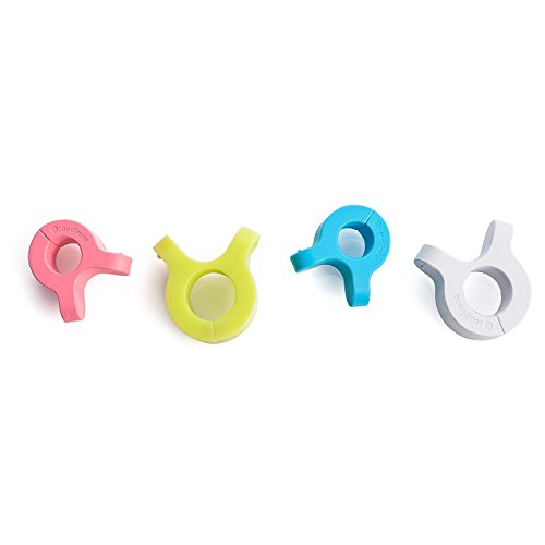 「未使用品」サンワダイレクト ケーブルクリップ イヤホン コード収納 マグネット 4個入(中古品)
