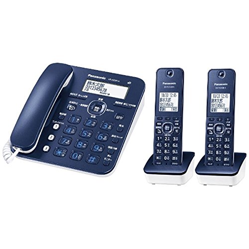 パナソニック 電話機 RU・RU・RU VE-GZ30DW-A [ネイビーブルー](中古品)