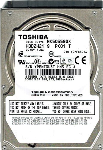 「非常に良い」Toshiba MK5055GSX HDD2H21 S PK01 T 500GB PHILIPPINES [並行輸入品](中古品)