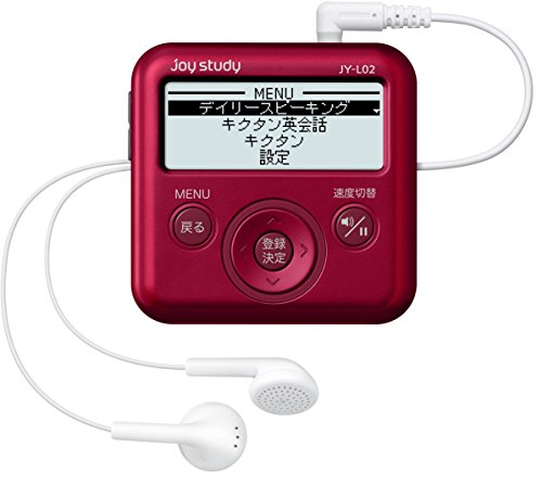 「未使用品」カシオ デジタル英会話学習機 日常英会話 joy study JY-L02RD レッド(中古品)