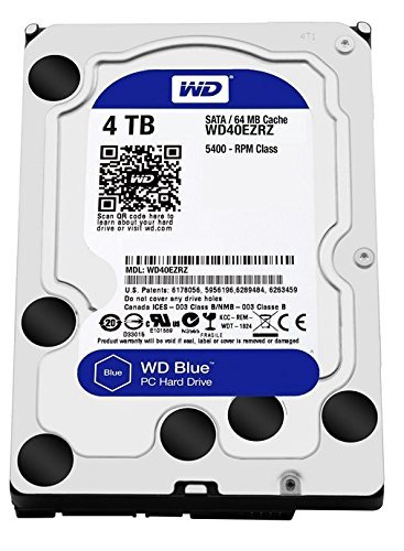 「非常に良い」WD Blue 4TB Desktop Hard Disk Drive - 5400 RPM SATA 6 Gb/s 64MB Cache (中古品)