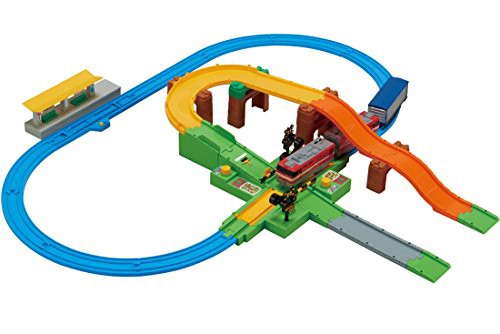 プラレール いっしょに遊ぼう!  トミカ踏切レールセット(中古品)の通販は