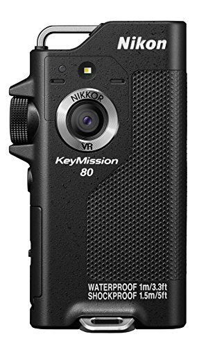 「非常に良い」Nikon 防水ウェアラブルカメラ KeyMission 80 BK ブラック(中古品)