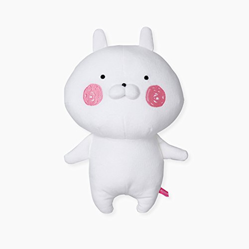 「ほぼ新品」うさまる ぬいぐるみ ほっぺ赤 M(中古品)