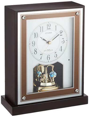 シチズン 置き時計 電波 アナログ R413 【 日本製 】 クリスタル 回転飾り (中古品) シチズン 置き時計 電波 アナログ R413 日本製 クリスタル 回転飾り