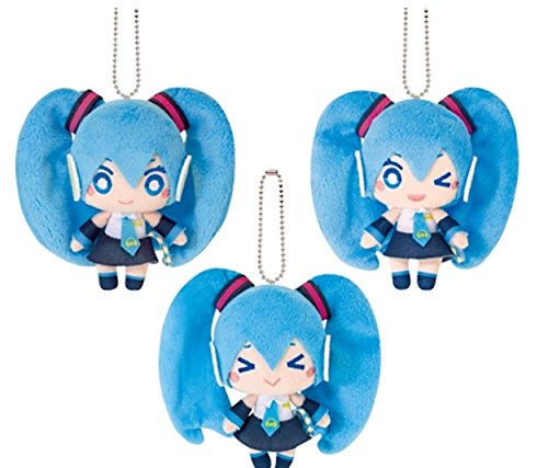 「ほぼ新品」初音ミク×GROOVE COASTER ぬいぐるみマスコット 全3種セット (中古品)