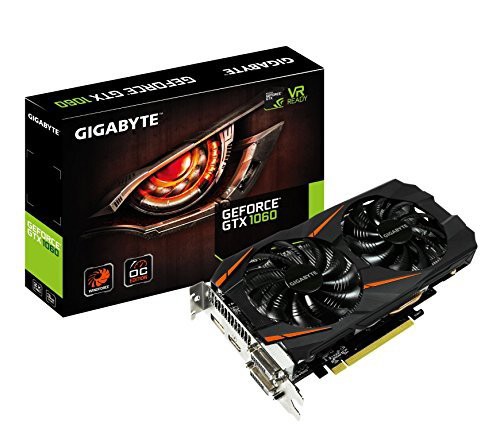 Gigabyte GeForce GTX 1060 Windforce OC 3GB GDDR5 Graphics Card (GV-N10(中古品)