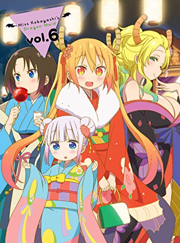 「ほぼ新品」小林さんちのメイドラゴン 6 [Blu-ray](中古品)