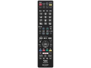 「未使用品」シャープ[SHARP]　シャープ液晶テレビ用リモコン＜ブラック系＞  01063805(中古品)