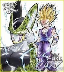 一番くじ ドラゴンボール アニメ30周年記念 セル完全体と悟飯 E賞 色紙