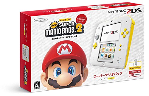 ニンテンドー2DS スーパーマリオパック 中古 ニンテンドー2DS スーパーマリオパック ホワイト×イエロー (中古品)